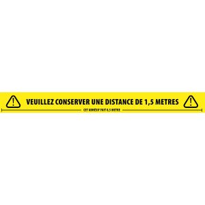 Social distancing TAPE geel/zwart Franstalig