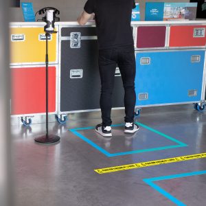 Social distancing TAPE geel/zwart Nederlandstalig