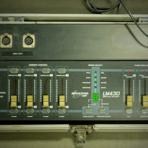 JB Systems LM430 DMX controller in flightcase