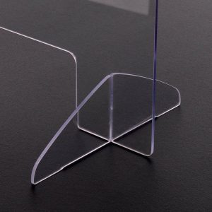 Plexi afscherming voor toonbank 100cm x 100cm