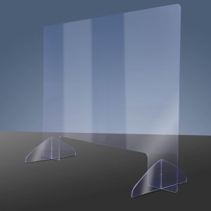 Plexi afscherming voor toonbank 100cm x 100cm