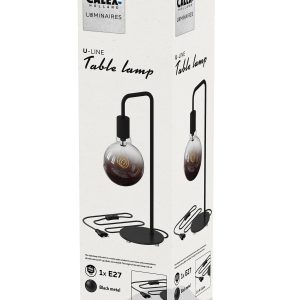 Lamphouder U-line tafelmodel ZWART
