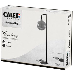 Lamphouder U-line vloermodel ZWART