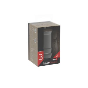 Fitting aluminium model M-035 mat parel zwart E27