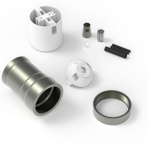 Fitting aluminium model M-035 mat brons E27