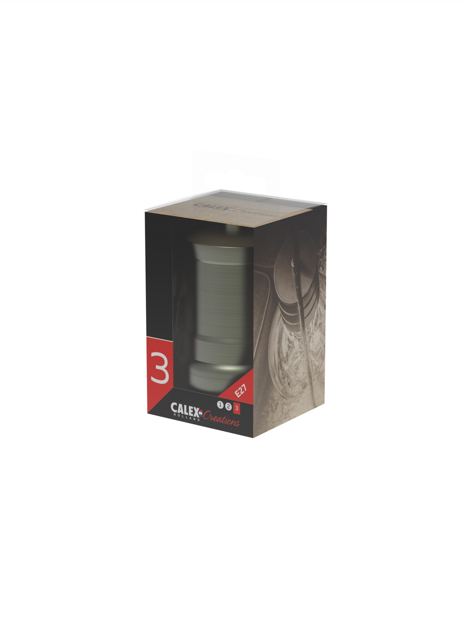 Fitting aluminium model M-035 mat brons E27