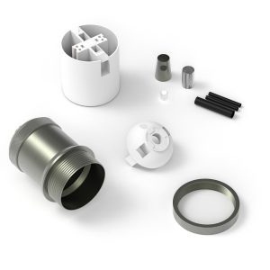 Fitting aluminium model M-003 mat brons E27