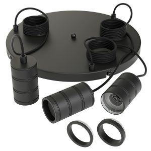 Multi pendel 3 x E27 zwart