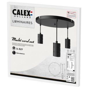 Multi pendel 3 x E27 zwart