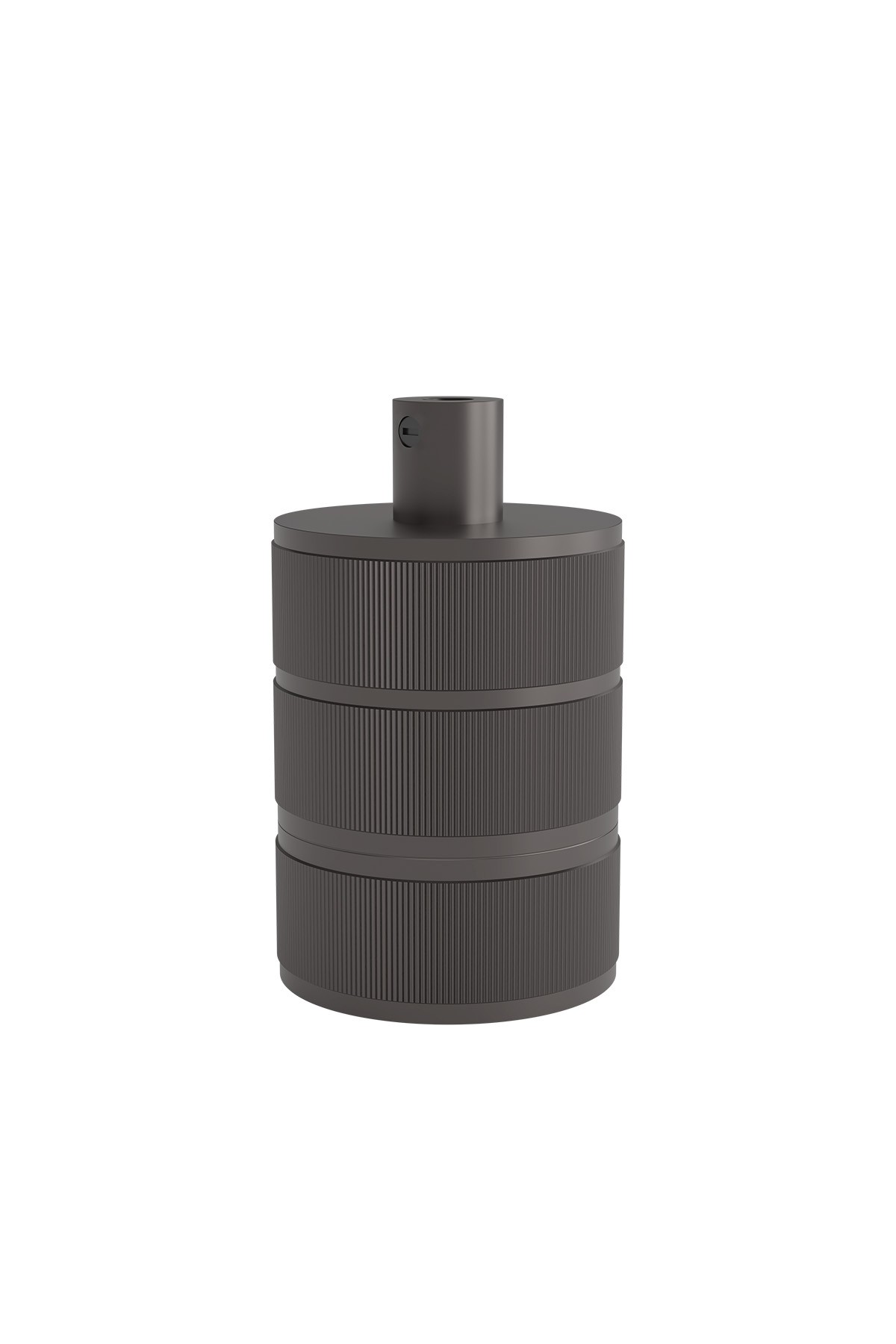 Fitting aluminium 3 ringen model mat parel zwart E27