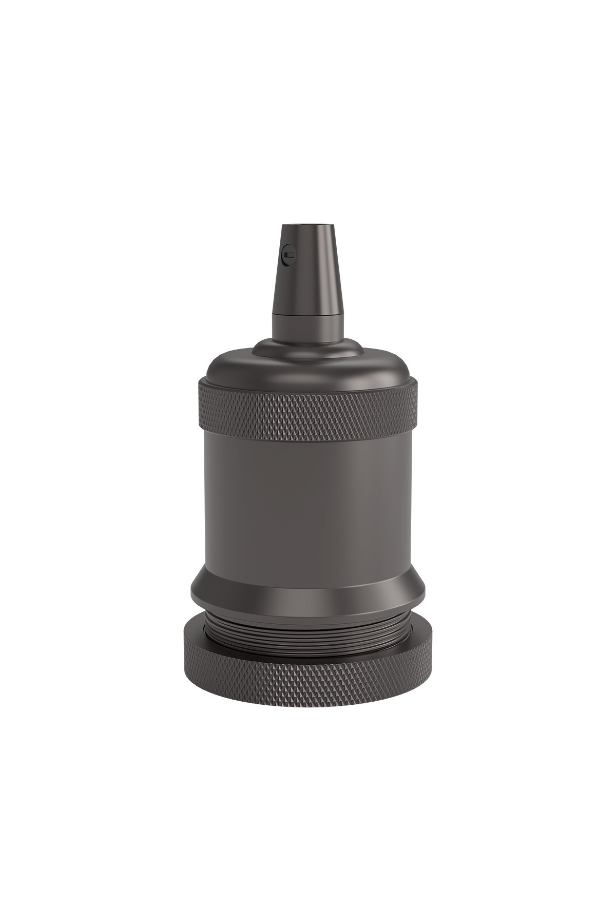 Fitting aluminium model M-003 mat parel zwart E27