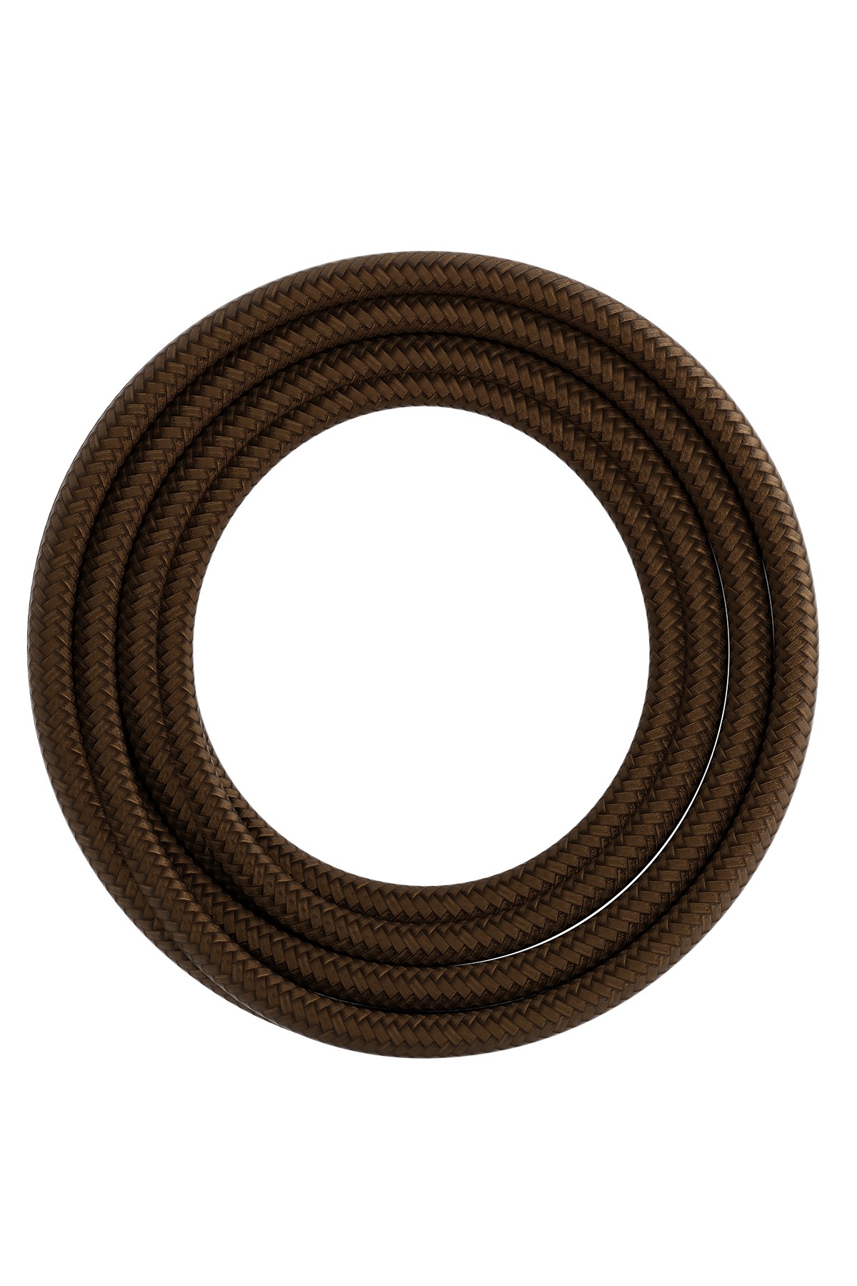 Textiel omwikkelde kabel 1,5 meter bruin