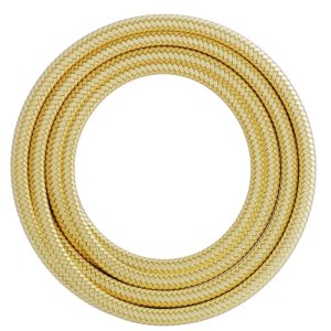 Textiel omwikkelde kabel 1,5 meter metallic goud