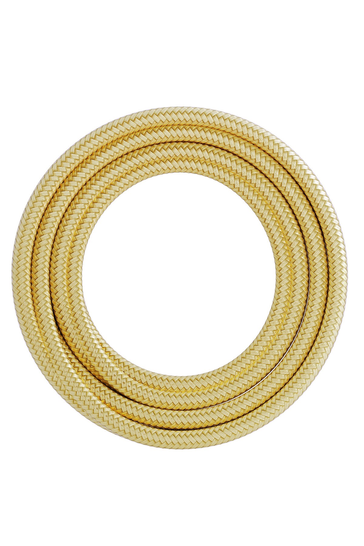 Textiel omwikkelde kabel 1,5 meter metallic goud