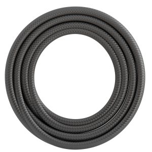 Textiel omwikkelde kabel 1,5 meter metallic grijs