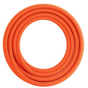 Textiel omwikkelde kabel 1,5 meter oranje