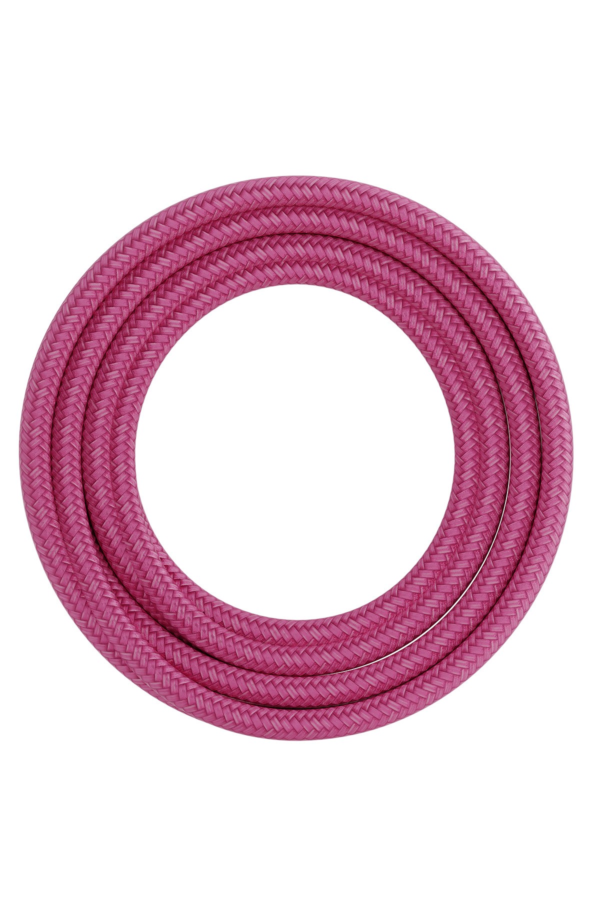 Textiel omwikkelde kabel 1,5 meter roze