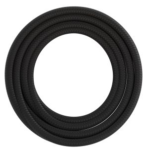 Textiel omwikkelde kabel 1,5 meter zwart