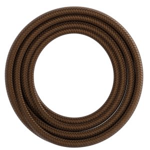 Textiel omwikkelde kabel 3 meter bruin