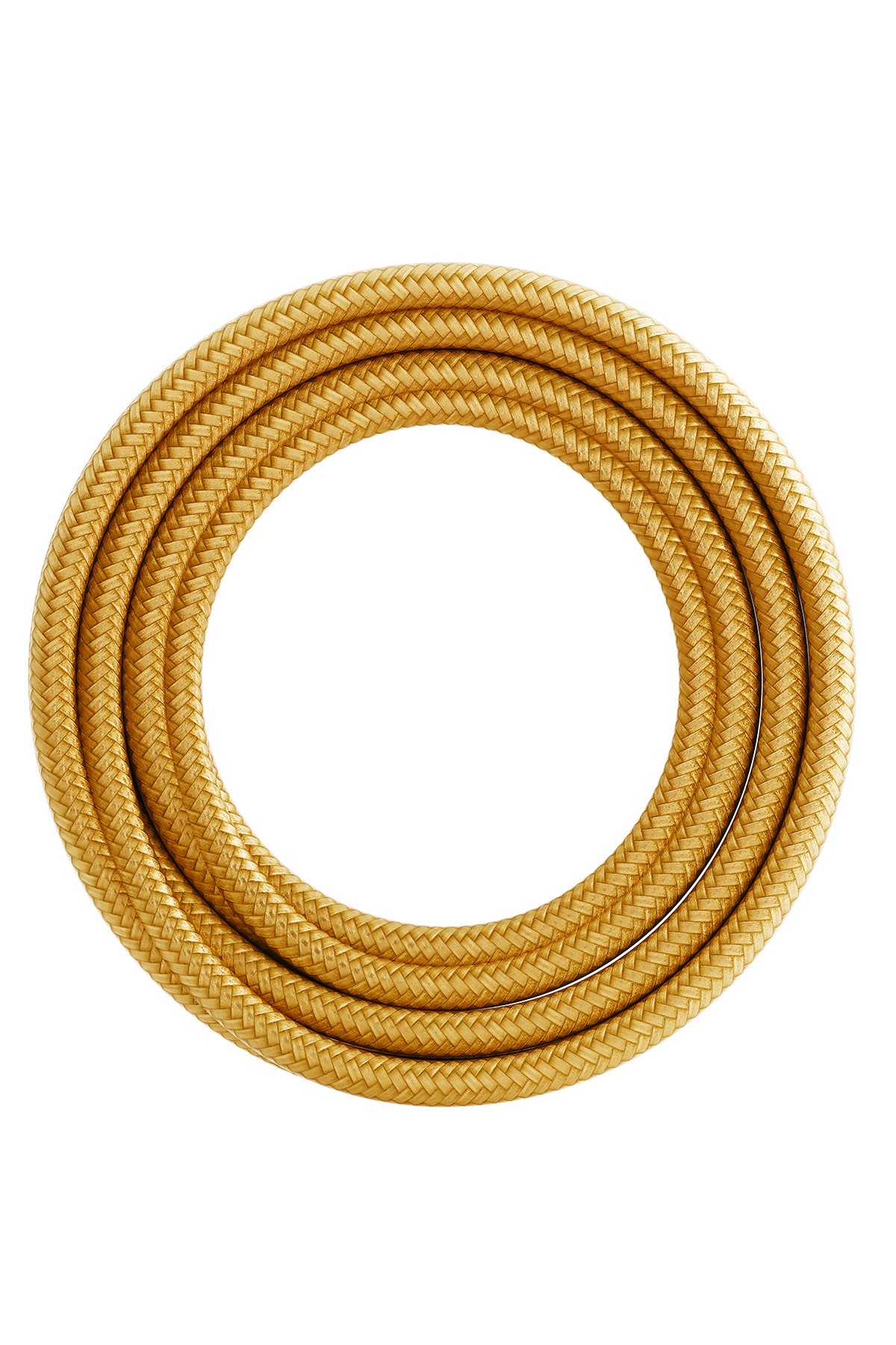 Textiel omwikkelde kabel 3 meter goud