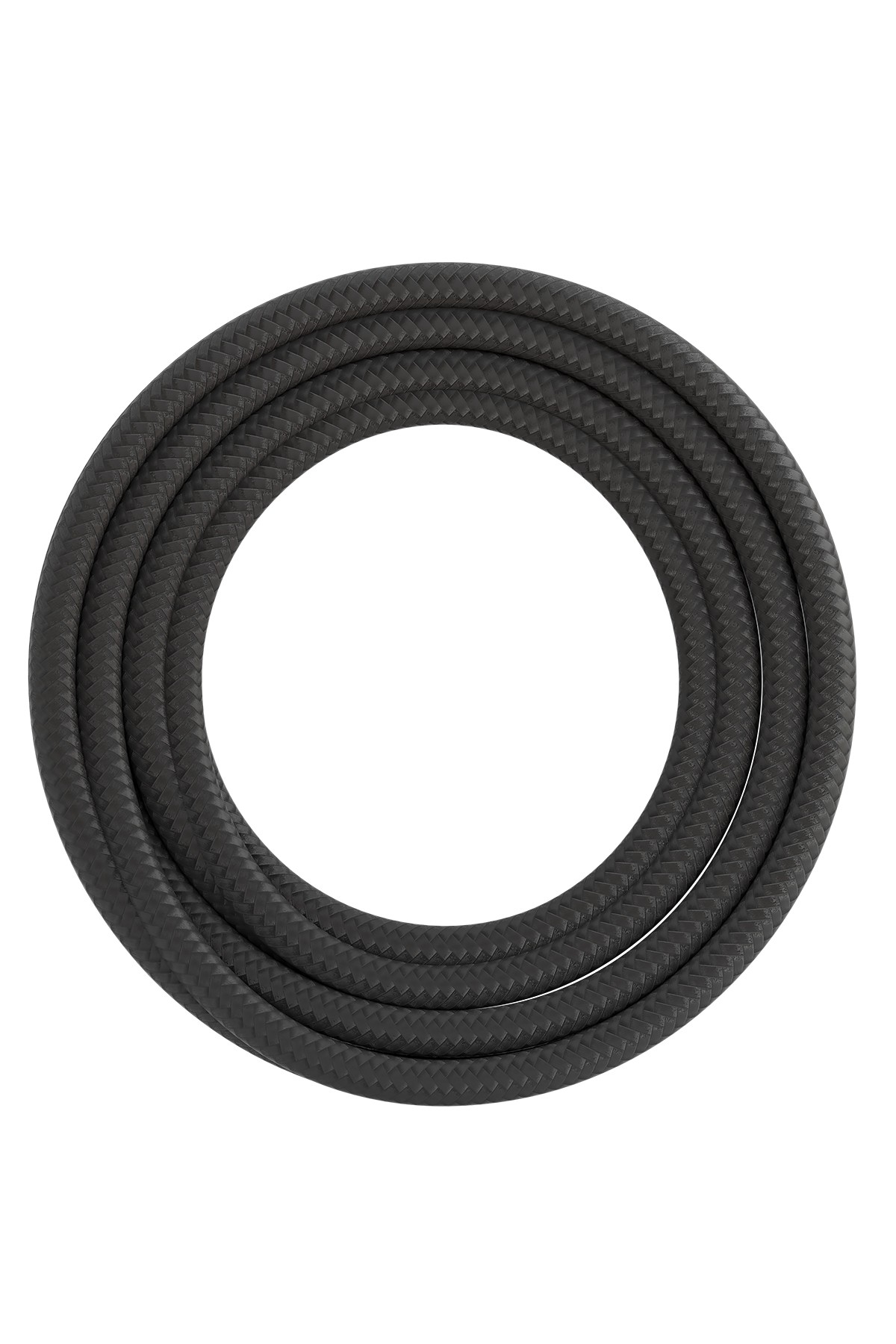 Textiel omwikkelde kabel 3 meter grijs