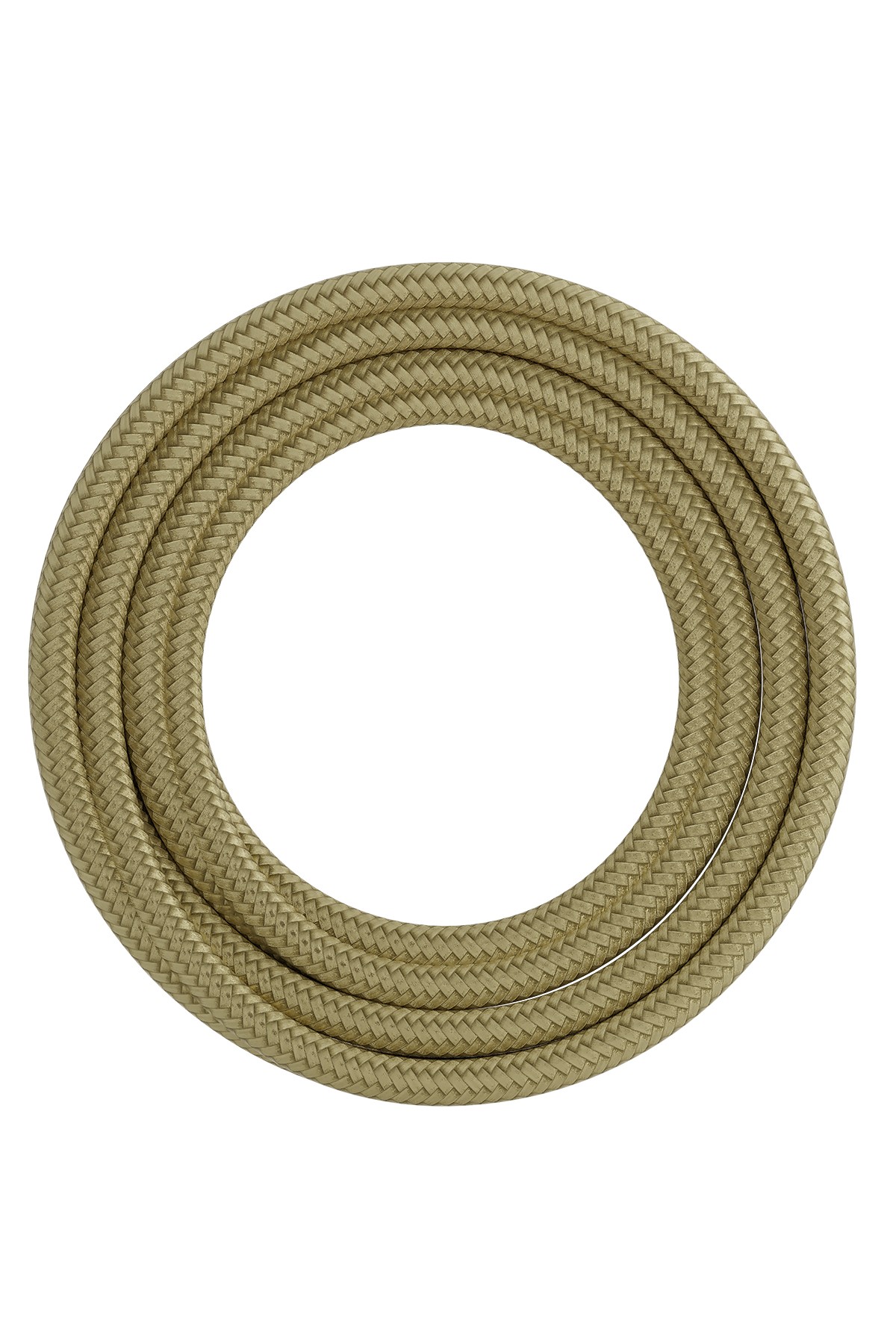 Textiel omwikkelde kabel 3 meter metallic goud