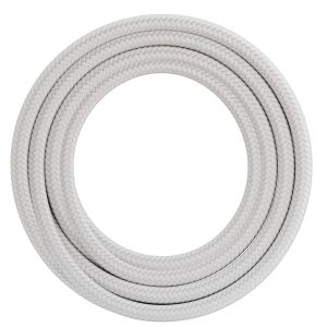 Textiel omwikkelde kabel 3 meter wit