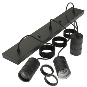 Multi pendel 3 x E27 zwart