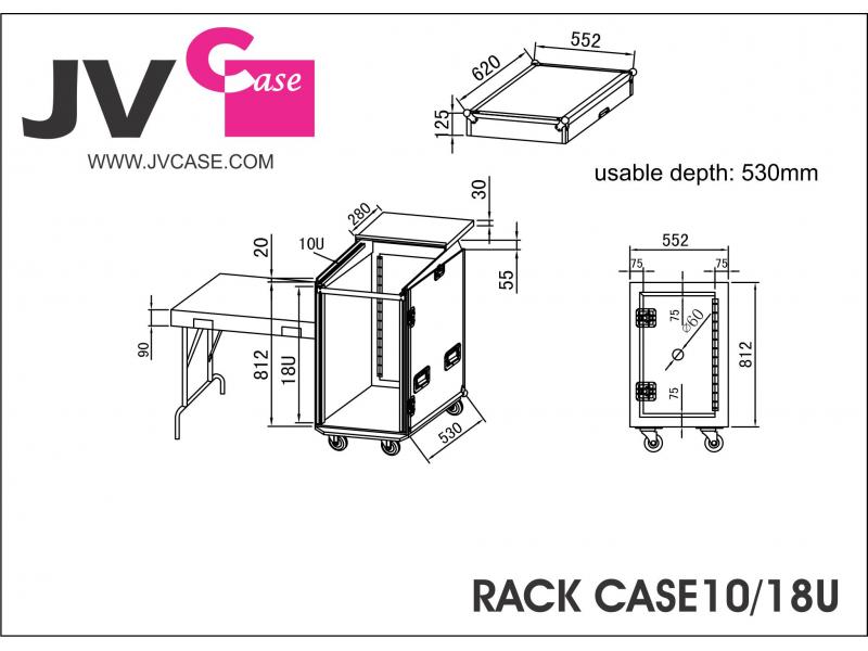 Rack case 10/18U