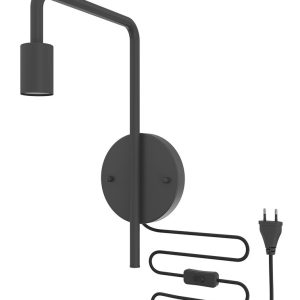 Lamphouder U-line wandarmatuur ZWART